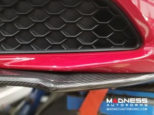 Alfa Romeo Giulia Front Spoiler - Carbon Fiber - Italia Style - Stile Italia - Base Model - V1 - One Piece Design 